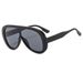 New One-piece Large-frame Sunglasses European And American Cross-border Large-frame Sunshade Sunglasses Fashionable Wear Versatile Sunglasses_viptrois.com