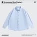 Men's Oversized Oxford Shirt - Casual Long Sleeve Button Down Shirt For Men, Retro Loose Fit, Breathable Cotton, Machine Washable (Black/White)_viptrois.com
