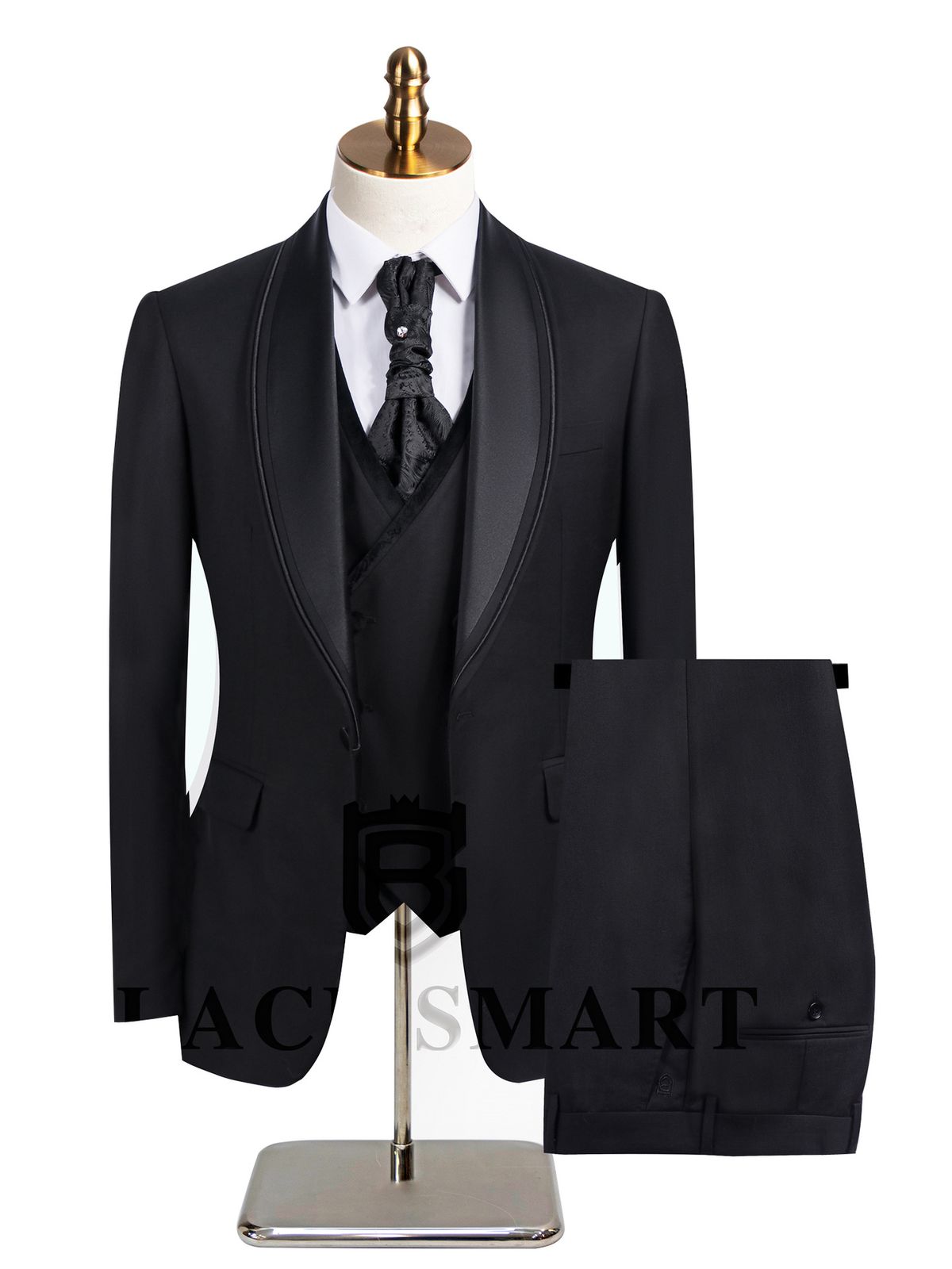 Men's Clothing Wedding Suit Groomsmen Three Piece Suit_viptrois.com
