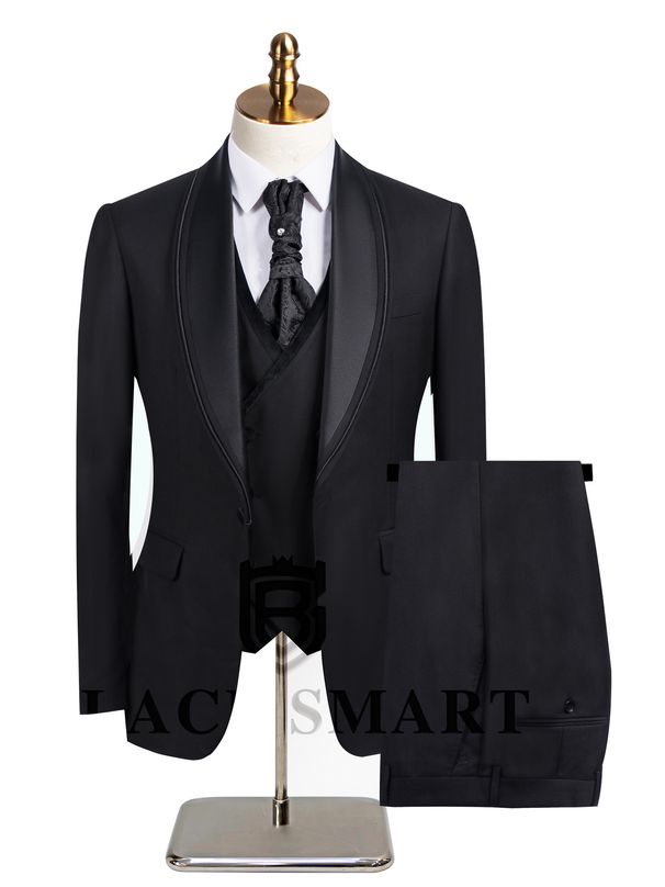 Men's Clothing Wedding Suit Groomsmen Three Piece Suit_viptrois.com