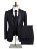 CT 【Plus Size】Men's Green Lapel Host Wedding Suit Groomsman Three-Piece Set_viptrois.com