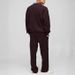 Men's Knit Polo Collar Long Sleeve Sweater - Soft & Breathable Cotton Blend, Relaxed Fit, Classic V-neck Design For Casual Winter Wear (Dark Brown)_viptrois.com