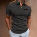 Breathable Men's Polo Shirt With Digital Print – Quick-Dry Sporty Short Sleeve Shirt For Casual & Gym (8 Colors, Plus Size Options)_viptrois.com