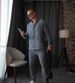 Men's Clothing European And American New Men's Casual Sports Long Sleeved Trousers Two Piece Suit Light Mature Simple Beach Men's Suit_viptrois.com