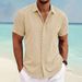 Men's 3D Printed Pocketless Printed Collared Button up Shirt Summer New Style Casual Long Sleeve Clothing_viptrois.com