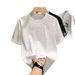 European Fashion Brand Men's Short Star Rhinestone Internet Celebrity Hot Item High-End Niche Half Sleeve T-Shirt_viptrois.com
