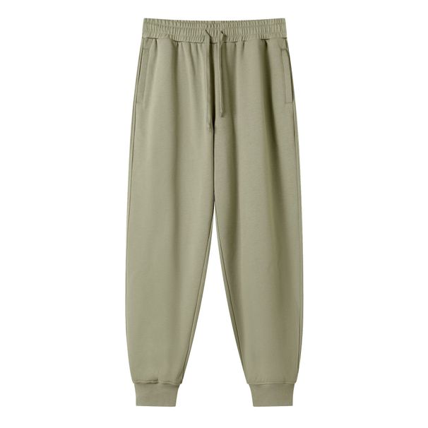 Men's Clothing Autumn And Winter Heavyweight Large Terry Casual Trousers Trendy Solid Color Loose Leggings Sweatpants_viptrois.com