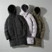 Men's Winter Long Down Jacket With Hood, Thickened Polyester Coat For Cold Weather, Plus Size Available From M To 8XL, Black/Grey/Green_viptrois.com