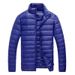 Standard 90 White Duck Down Men's Winter Down Jacket With Storage Bag, Stand-up Collar Hooded Top, Men's Winter Wear, Light And Versatile_viptrois.com