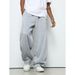 Men's Y2K Retro Joggers - Vintage US Flag Embroidered Casual Pants, Streetwear Straight Leg Trousers_viptrois.com