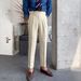 Men's Clothing Drape High Waist Straight Pants Autumn Casual Trendy Trousers_viptrois.com