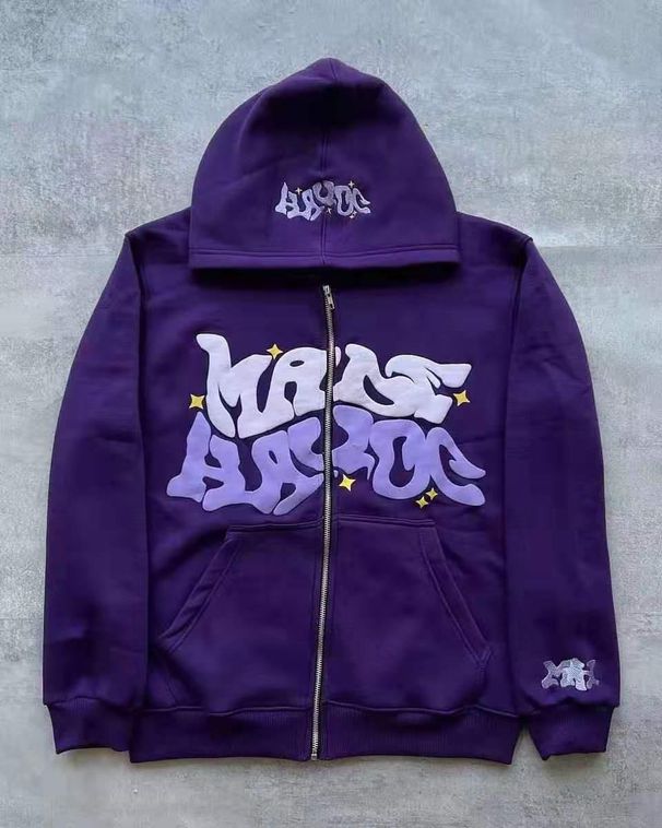 Men's Clothing European And American Joint Trend Y2K Gothic Punk Hip Hop Fashion Zipper Digital Printing Hoodie_viptrois.com