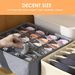 Mesh Underwear Organizer Box - 3-Layer Drawer Storage For Bras, Socks & Lingerie (Space-Saving, Foldable, Closet & Dresser Organizer)_viptrois.com