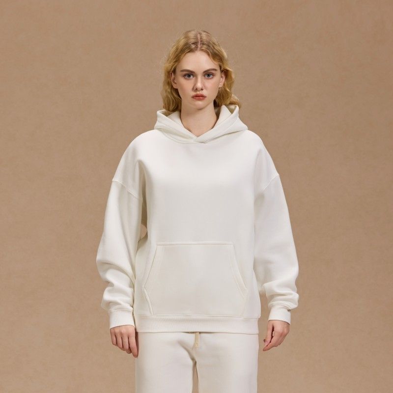 Men's Oversized Fleece-Lined Hoodie – 350GSM Heavyweight Streetwear Pullover, Drop Shoulder, Ribbed Hem (S-2XL)_viptrois.com