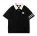 Men's Clothing Spring And Summer New Fashion Casual Cotton Polo Short Sleeved Men And Women's Loose Top Lapel_viptrois.com