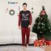 Christmas Letter snowflake plaid Christmas family print home dress pajamas_viptrois.com