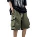 Men's Clothing Trendy Student Big Pocket Work Shorts Men's Summer Thin Loose Functional Sports Casual Five Point Pants_viptrois.com