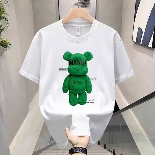 Trendy Violent Bear Men's Short-sleeved High-quality Luxury Summer Tops, Hot-selling Casual And Fashionable Men's T-shirts_viptrois.com