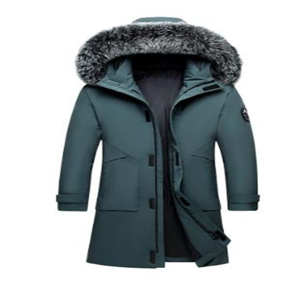 2026 High Quality Fashion Wintercoat Youth/Men White Duck Down Long Sleeve Thicken Warm Zipper Hooded Down Jacket_viptrois.com
