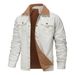 New Men's Autumn And Winter Men's Fleece Cotton Jacket, Workwear Casual Jacket, Men's Coat_viptrois.com