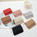 Women's Magnetic Buckle Wallet Short Stylish Multi Card Card Holder Ultra Thin Solid Color Coin Purse_viptrois.com