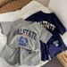 Baby Clothing Baby summer suit Boys and girls short-sleeved shorts two-piece children's tracksuit_viptrois.com