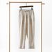 Men's Clothing Spring New Men's Linen Pants Linen Casual Pants Mid Rise Loose Nine Point Pants E006_viptrois.com
