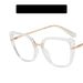 Women's Eyeglasses New Cat Eye Glasses Frame Anti Blue Light Flat Glasses Personalized Ins Glasses Plain Glasses Frame_viptrois.com