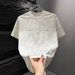 2025 Summer New Fashionable And Versatile High Quality Ice Silk Light Luxury Explosive Men's Short Sleeved T-shirt_viptrois.com