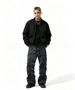 Unisex Slim Fit High Waist Pleated Casual Pants Workwear Hip Hop Style Layered Slightly Flared Trendy High Street Pants For Men_viptrois.com