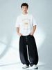 European Trendy Light Luxury Men's Short Sleeve T-Shirt, HORIZON Sun Print, High-end Casual Streetwear Tee_viptrois.com