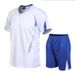 Men's Clothing Outdoor Sports Sleeve Short-sleeved Quick-drying Sweatshirt Team Printed Football Clothes_viptrois.com