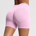 Seamless Three-Section Fitness For Women High Waist Peach Hip Lift Sports Tight Quick-Dry Yoga Shorts_viptrois.com