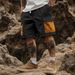 Men's Clothing Summer Work Shorts Men's Casual Pants With Multiple Pockets Loose Retro All Match Five Point Pants High Street_viptrois.com