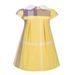 Mother & Kids Summer New Lapel Doll Style Bow Short Sleeved Dress Girl Plaid Skirt_viptrois.com