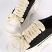 Single Layer Flat Hat Rope Pants Belt Sports Casual Shoe Plate 2.2cm Widened Polyester Black And White Color Rope Shoelaces_viptrois.com
