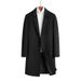 Men's Clothing Medium Length Wool Coat, Suit Collar, Casual Woolen Coat, Men's Jacket, Large Size, Cotton And Thickened Coat_viptrois.com