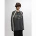 Men's Clothing 260g Heavy Contrast Color Raglan Sleeve Long Sleeve T Shirt Autumn And Winter New Football Collar Bottoming Shirt Top_viptrois.com