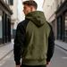 Men's Colorblock Fleece Hoodie – Winter-Ready Polyester Blend With Raglan Sleeves & Contrast Panels (Lightweight, Streetwear Staple, Unisex Fit)_viptrois.com
