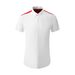 "Men's Slim Fit Casual Shirt With Contrast Red Shoulder Design - Breathable Cotton Blend Fabric For Everyday Style"_viptrois.com