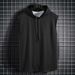Men's Clothing Style Street Hooded Vest Men's Trendy Brand Hooded Sleeveless T Shirt Men's Sleeveless Sweater Hoodie Summer Vest Thin Section_viptrois.com