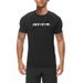 JUST GYM Men's Skinny Short Sleeve T-Shirt Summer Bodybuilding Running Outdoor Sports Bottom Shirt High Elastic Breathable Tide_viptrois.com
