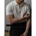 Men's Slim Fit Polo Shirts Half Zip Short Sleeve Collared Knitwear Business Style Trendy Fitness Oriented_viptrois.com