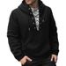 Men's Clothing Men's Zip-Up Hooded Sweatshirt – Casual Pullover With Drawstring & Side Pockets (S-XXL, Navy/Black/Charcoal)_viptrois.com