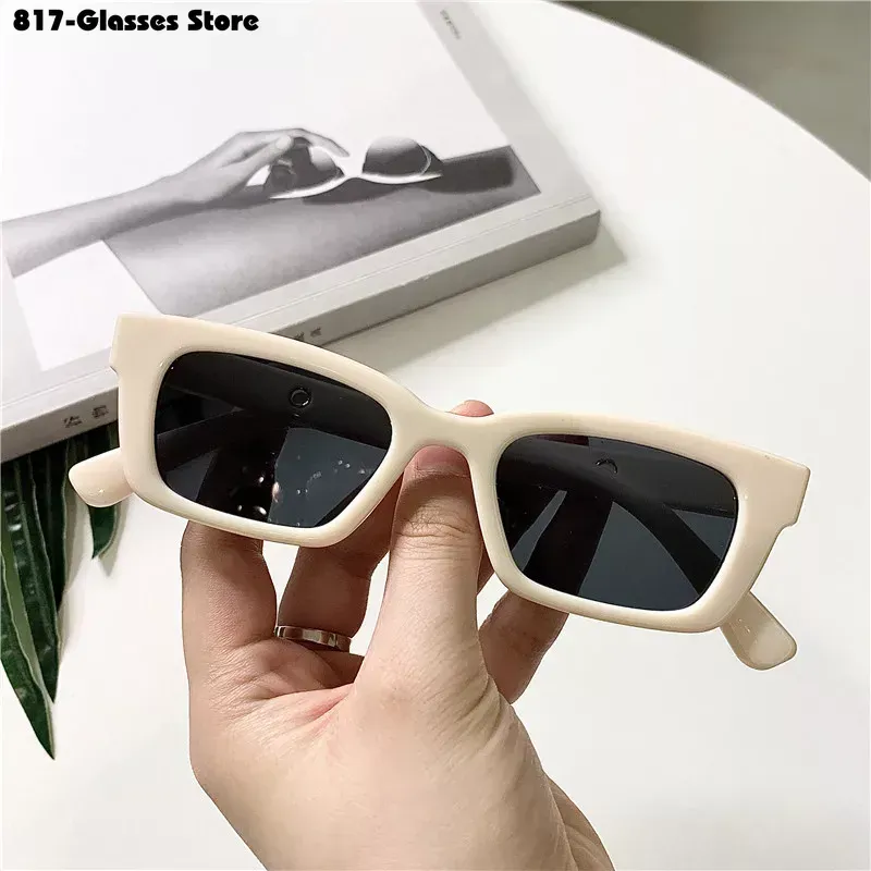 2025 Sonnenbrille Frauen Rechteck Vintage Dame Brille Katzenauge Fahrer Retro Punkte Sonnenbrille Brille Marke Designer_viptrois.com
