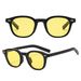 Men's Sunglasses Square Frame Sunglasses Fashionable High End Sunglasses For Women And Men Retro Black Frame Anti Ultraviolet Rice Nails_viptrois.com