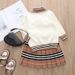 Children's clothing Girls Sweater Set New Fashionable and Western Style Baby Girl Children's Clothes College Style Princess Spring Two-piece Set_viptrois.com