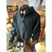 Men's Clothing Half Zipper Sweatshirt Men's Stylish Half-Zip Hoodie With Unique Design - Casual Pullover Sweatshirt For Teens & Young Adults_viptrois.com