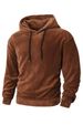 Men's Fleece-Lined Hooded Sweatshirt - Oversized Pullover Hoodie (Grey/Tan/Black, S-2XL)_viptrois.com