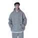 Men's Clothing Color Matching Houndstooth Plus Velvet Thickened Hooded Sweatshirt Suit Men's Straight Pants Two Piece Suit_viptrois.com